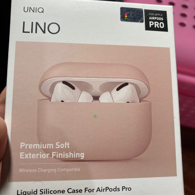 UNIQ เคส airpods pro ของแท้สีชมพู มือสอง