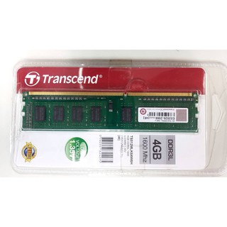 Transcend Ram-Memory DDR3L-1600 4GB : รับประกันตลอดอายุการใช้งาน - TS512MLK64W6H