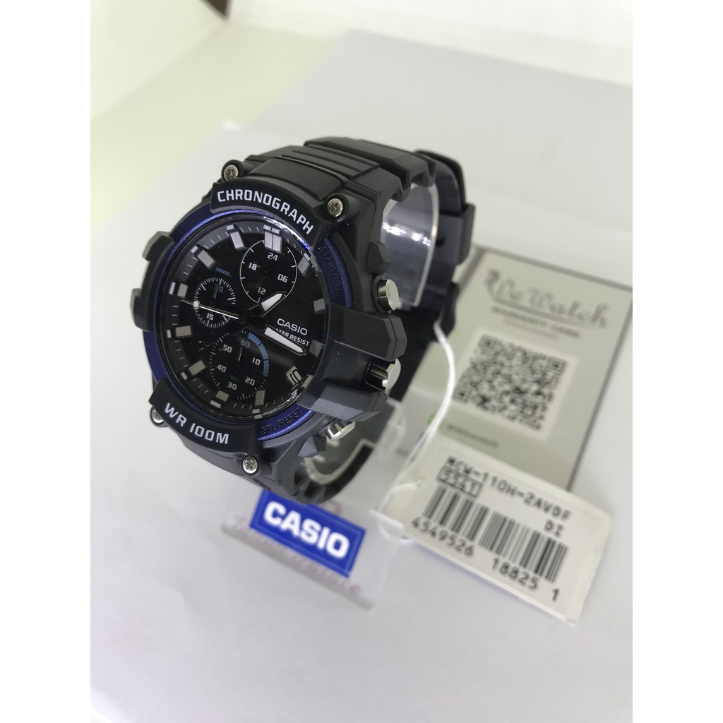 CASIO ของแท้ รุ่น MCW-100H MCW-110H MCW-200H MCW-400H นาฬิกาผู้ชายสายเรซิ่น รับประกัน 1ปี MCW110 MCW100 MCW200 MCW400H