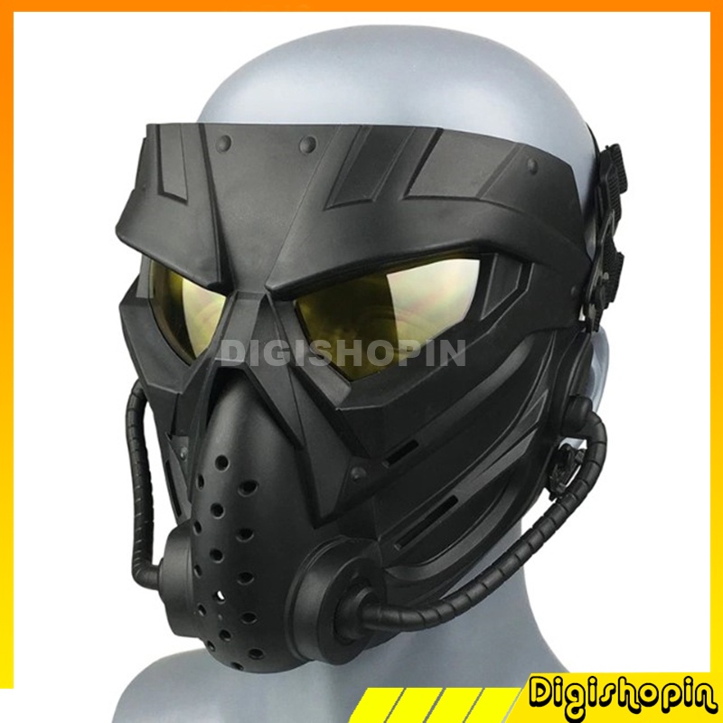 หน้ากากรถจักรยานยนต์ Airsoft Gun Paintball Anti Fog Mask พร้อมพัดลม/Airsoft Gun Mask/Full face Biker