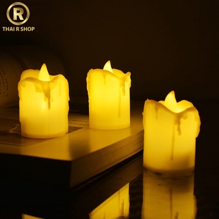 เทียน led candles เทียนใส่ถ่าน เทียนปลอม No. RP468 เทียนประดับ เทียนตกแต่ง เทียนสร้างบรรยากาศ เทียนอิเล็กทรอนิกส์