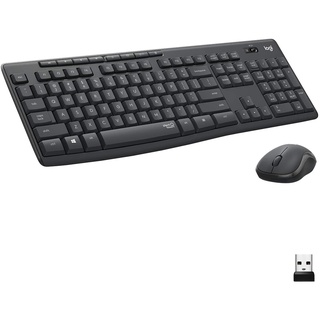 Logitech MK295 Silent Wireless Keyboard Mouse Combo แป้นภาษาไทย/อังกฤษ ของแท้ ประกันศูนย์ 1ปี เมาส์และคีย์บอร์ด ไร้สาย.