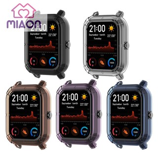 miaon เคส tpu ป้องกันสําหรับ amazfit gts smartwatch