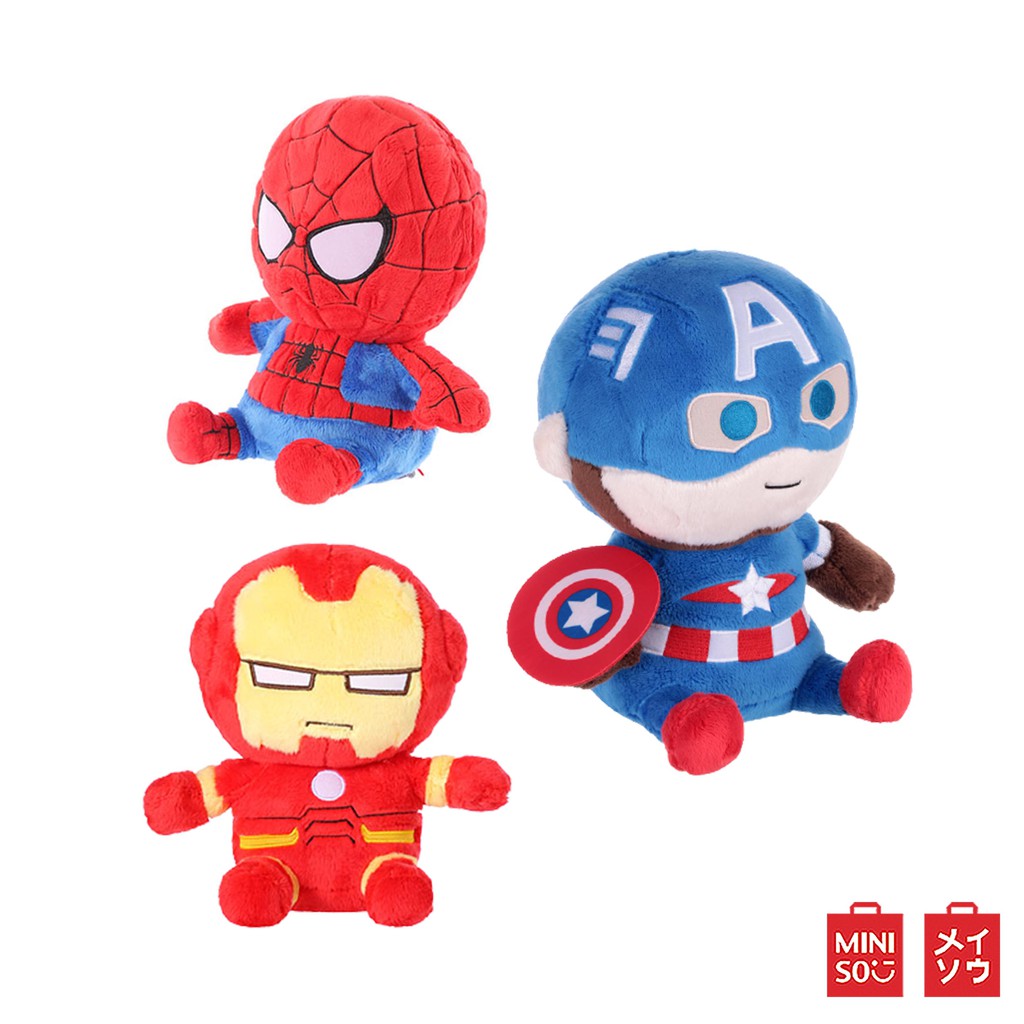 MINISO x Marvel ตุ๊กตา ตุ๊กตาขน ตุ๊กตาแบบนั่ง Avengers