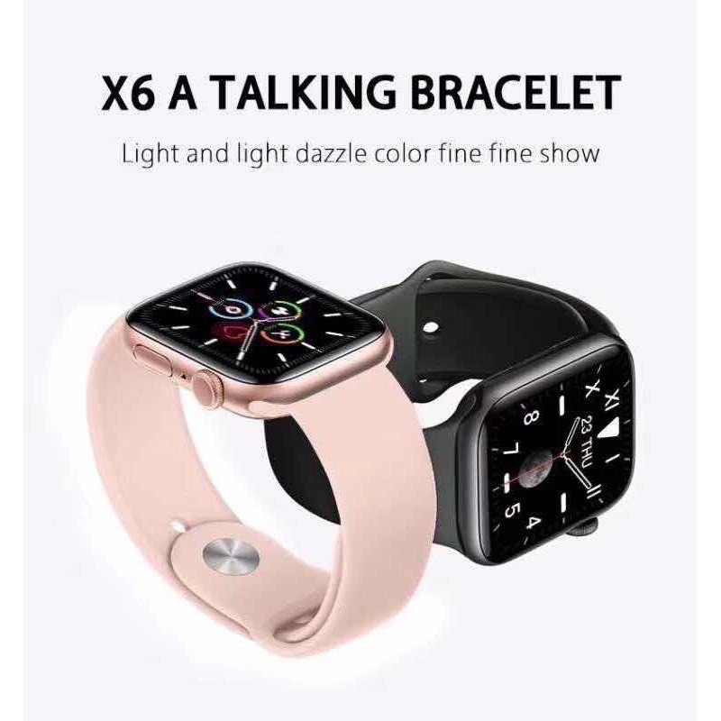 Smart Watch X6 Sport นาฬิกาอัจฉริยะ โทรออกรับสายได้เปลี่ยนรูปหน้าจอได้ Q99 P90 W55Pro i6 i7 มีภาษาไทย