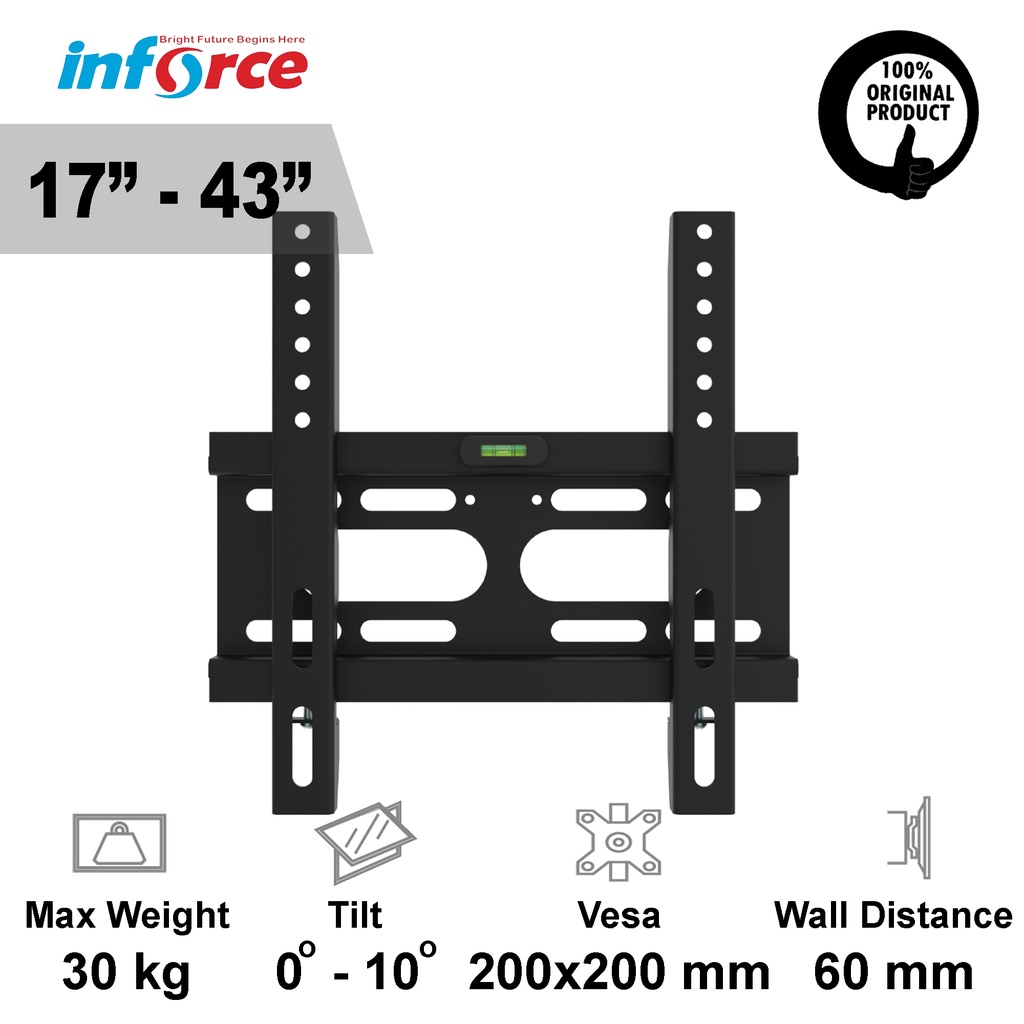 Inforce W200CT Tilt Universal Monitor Bracket (17-43 นิ้ว)