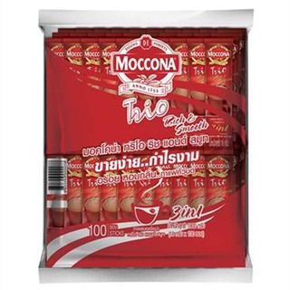 ﻿Moccona Trio Rich Smooth 3in1 Coffee มอคโคน่า ทรีโอ ริชสมูท กาแฟทรีอินวัน 18g. x 100sticks