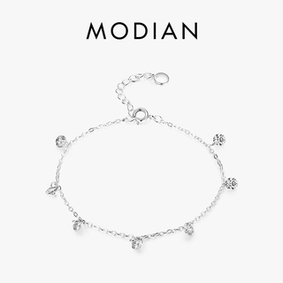 Modian สร้อยข้อมือเงินแท้ 925 จี้ล็อบสเตอร์ เรขาคณิต เครื่องประดับแฟชั่น สําหรับผู้หญิง