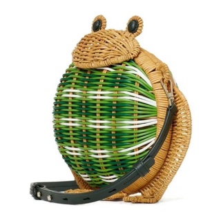 [New] KATE SPADE WICKER FROG HANDBAG