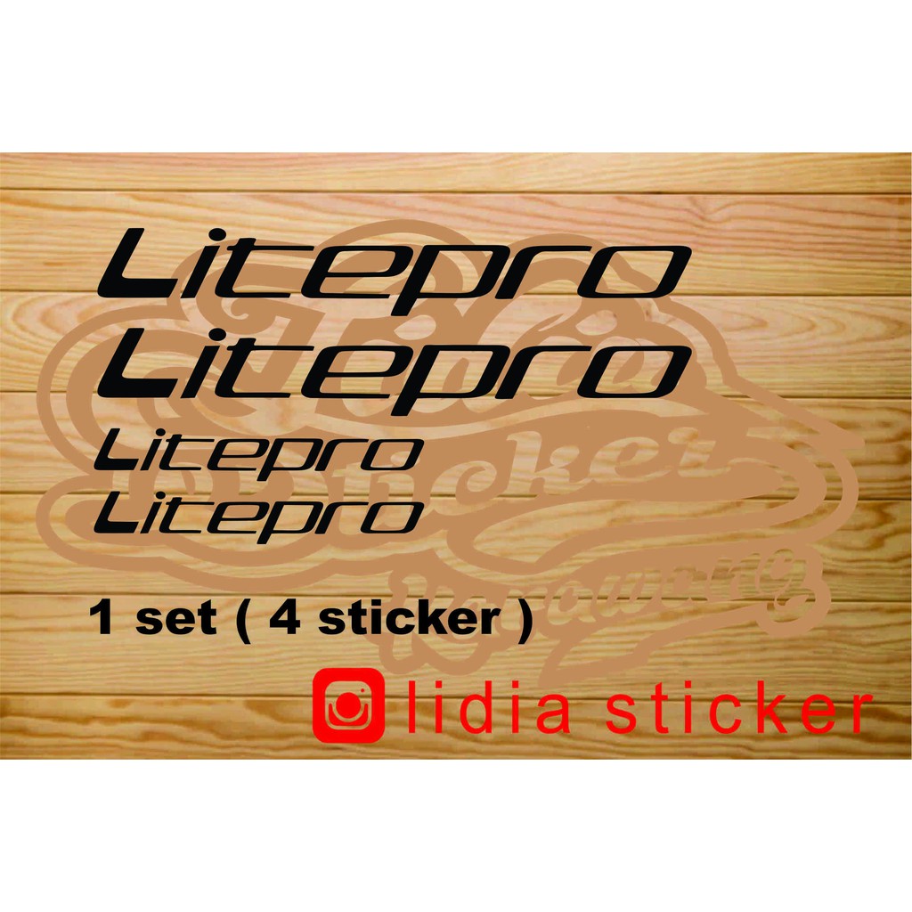 สติ๊กเกอร์ litepro สติ๊กเกอร์จักรยาน litepro ตัดสติ๊กเกอร์ litepro