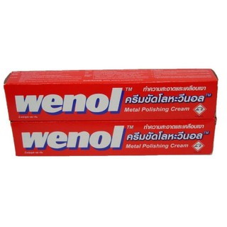 Wenol ครีมขัดโลหะวีนอล 100g (แพ็คคู่) ใช้ทำความสะอาดและเคลือบเงาโลหะทุกชนิด