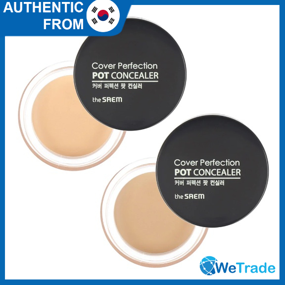 The Saem Cover Perfection Pot Concealer 2 Colors Shopee Thailand 