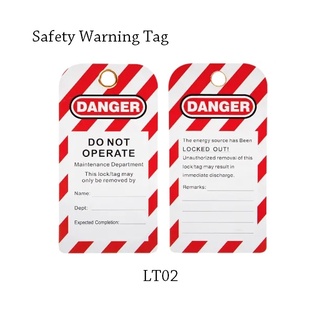 Safety Warning Tagout แท็กคำเตือนสำหรับอุปกรณ์ล็อคป้ายคำเตือน