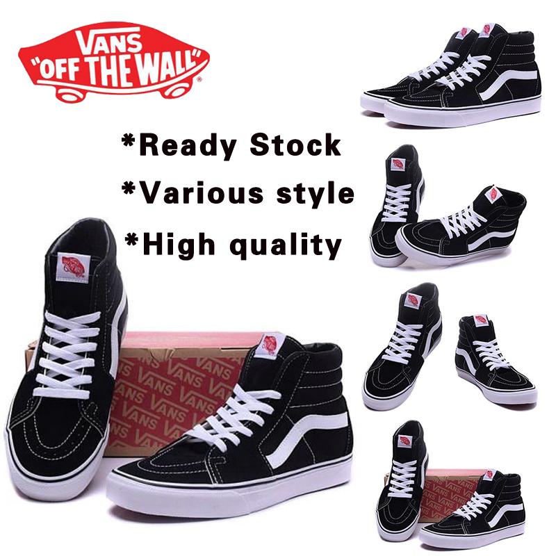 Vans Sk8 - Hi Classic รองเท้าผ้าใบลําลองสําหรับ Unisex