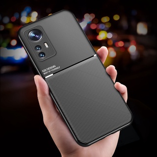 เคสโทรศัพท์แบบแม่เหล็กกันกระแทกกันกระแทกสําหรับเคสมือถือสีเพียว Xiaomi Mi 12 Pro 12Pro 12 12Pro Mi12 Mi12Pro