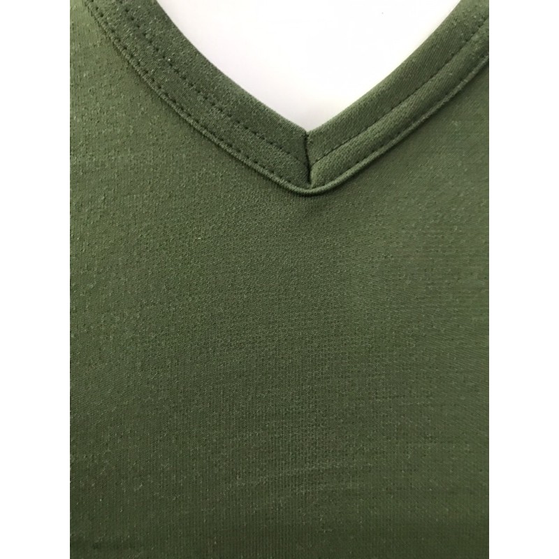 เสื้อรองในทหารสีเขียวทหารบก คอวี สุดดดดดเท่ ผ้ายืดไม่ย้อย ไม่ยับ ไม่ต้องรีด สุดเท่ ราคา ถูกที่สุด ดีลบีเคเค แกลเลอรีภาพที่ 3
