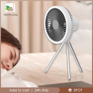 Tripod Table Fan for Home Office Portable Fan USB Multifunctional with Light