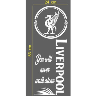 สติ๊กเกอร์ ตัด แต่งรถ ทีม ฟุตบอล หงส์แดง ลิเวอร์พูล LIVERPOOL FC No.28 ขนาด 63x24ซม. แบบแนวตั้ง ติดข้างประตูรถ