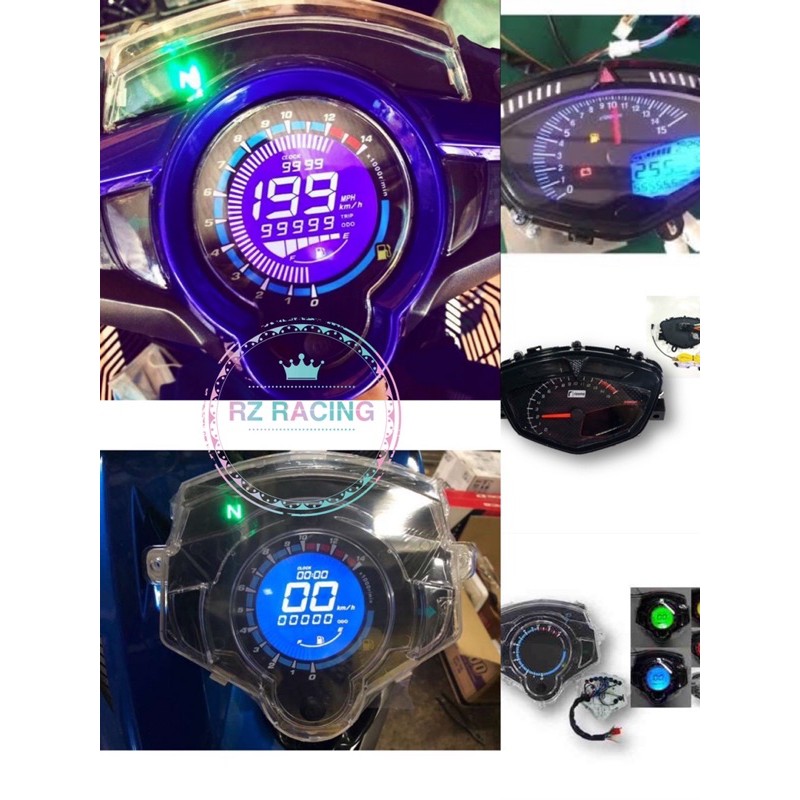 LC135 V2-V6 4S / 5S DIGITAL METER YAMAHA LC 135 LC135 V2 V3 V4 V5 V6 DIGITAL METER มาตรวัดความเร็ว D