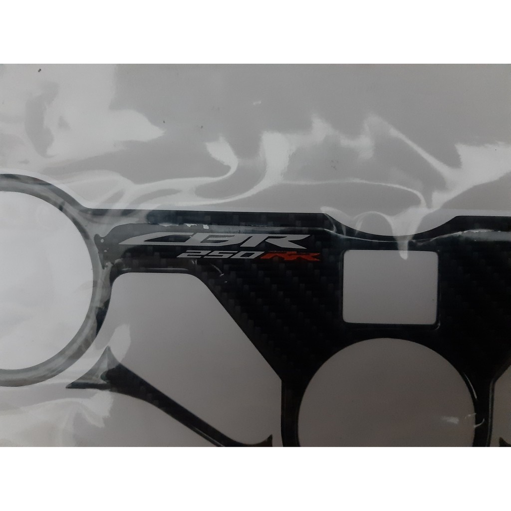 Honda CBR 250RR Carbon Motif Upper Triangle Protector สติ๊กเกอร์นูน