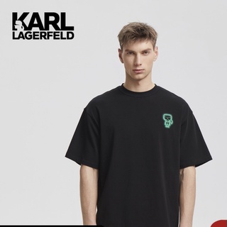 Karl Lagerfeld Karl Lagerfeld ใหม่ เสื้อยืดแขนสั้น สําหรับผู้ชาย E21N1705