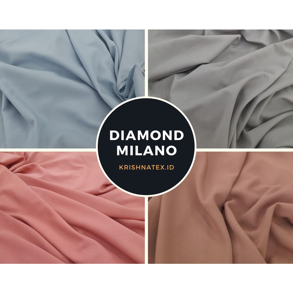 ราคาผ้า DIAMOND MILANO PREMIUM CREP / CREP ต่อ 50 ซม. ผ้า BEKASI SHOP KRISHNATEX.ID