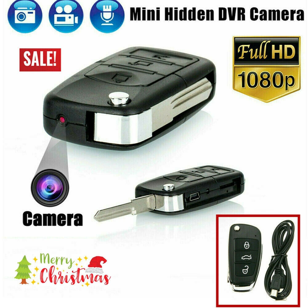 1080p Full HD กุญแจรถมินิกล้อง Night Vision กีฬาการเฝ้าระวัง Ultra-ขนาดเล็กอินฟราเรด Mini กล้องวิดีโอพวงกุญแจแบบพกพา Cam