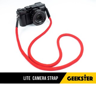 สายคล้องกล้อง น้ำหนักเบา เชือกปีนเขา ปลายห่วง คล้องคอ ( Lite Camera Strap สายคล้อง สาย กล้อง )