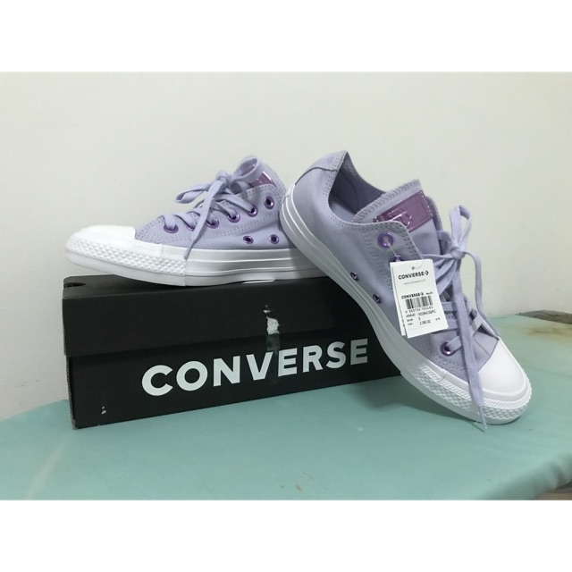 รองเท้า Converse สีม่วงพาสเทล มือ1 ของแท้ 100% ไซส์5UK หรือ 24cm.