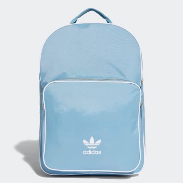 Adidas Classic Backpack 🌟ส่งฟรี สีฟ้า ของแท้