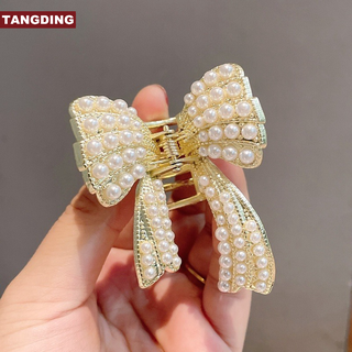 【COD Tangding】กิ๊บติดผม ประดับโบว์ ไข่มุก และผีเสื้อ แฟชั่นฤดูใบไม้ร่วง และฤดูหนาว สําหรับผู้ใหญ่