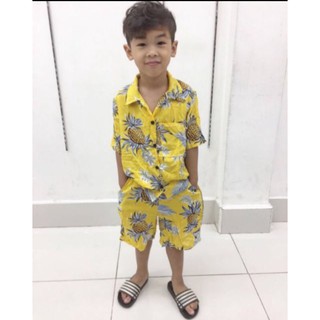 ชุดสับปะรดเนื้อผ้านิ่มใส่สบาย