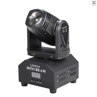 [T&amp;H] Lixada โคมไฟ LED เอฟเฟคเวที หมุนได้ 50W DMX512 11/13 ช่อง RGBW เปลี่ยนสีได้ สําหรับดิสโก้ KTV Clu