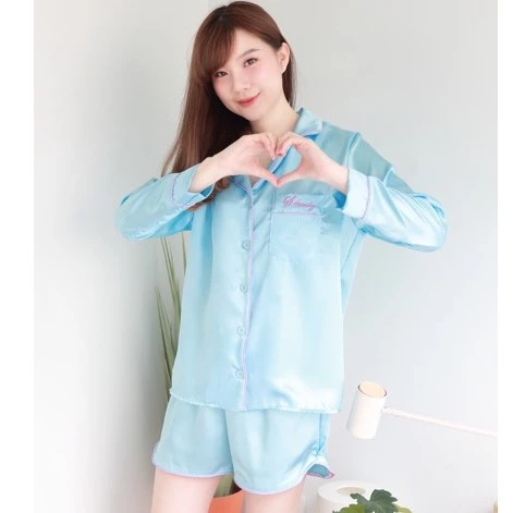 ชุดนอนผ้าซาติน 11 สี ชุดนอน ชุดนอนผู้หญิง ชุดนอนไม่ได้นอน ชุดนอนน่ารัก ชุดนอนผู้ใหญ่ ชุดนอนราคาถูก thumbnail 6