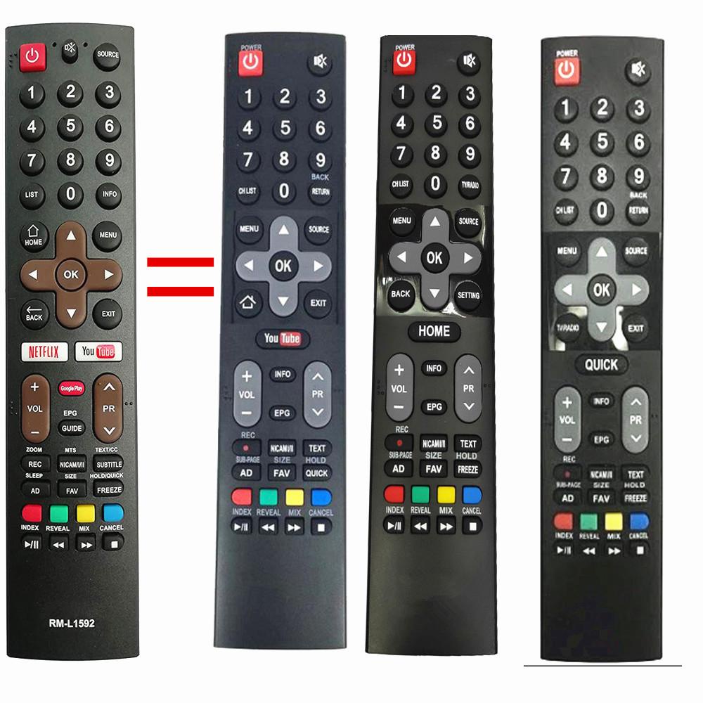 สําหรับ Skyworth RM-L1592 Android Smart TV Remote พร้อม Netflix YouTube และ Google Play