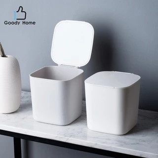 Goody Home ถังขยะพร้อมฝาปิดขนาดเล็ก แบบตั้งโต๊ะ หรือใช่ในรถทั่ว ๆ ไป