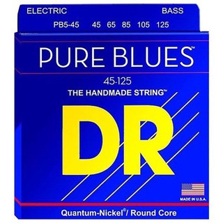 สายกีต้าร์เบส 5 สาย DR Strings Pure Blues Bass Strings รุ่น PB5-45