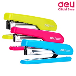 Deli 0229F Stapler เครื่องเย็บกระดาษ 15 แผ่น เบอร์ 10 (แพ็คกล่อง 12 ชิ้น) ที่เย็บกระดาษ เครื่องเย็บกระดาษ แม็คเย็บ แม็กเย็บ อุปกรณ์สำนักงาน เครื่องเขียน