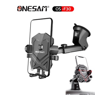 ONESAM ที่วางมือถือ ที่ยึดมือถือในรถยนต์  รุ่น OS-F30  CAR MOUNT แบบติดกระจกและคอนโซลหน้ารถ ปรับหมุน 360° (สีดำ)