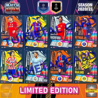 MATCH ATTAX 2020/21 UEFA CHAMPIONS LEAGUE: LIMITED EDITION การ์ดสะสมฟุตบอล Football Trading Card ❗โปรดอ่านคำอธิบายก่อน❗