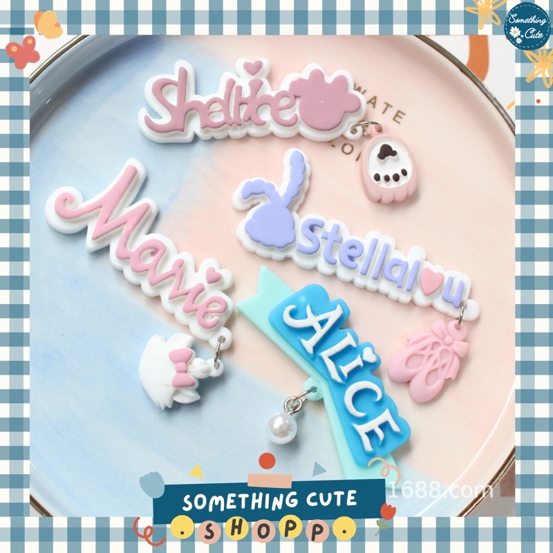 Cute word ตัวติดขวดน้ำ ติดรองเท้า เพิ่มความคิ้ว [JB9V]