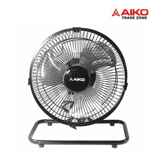 AIKO พัดลม ไอโกะ TURBO รุ่น AVF-210 ขนาด 10" สีดำ ส่ายได้ ใบพัดอลูมิเนียม *รับประกัน 2 ปี*