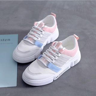 รองเท้าผ้าใบ สีหวาน ใส่สบาย กันลื่น
