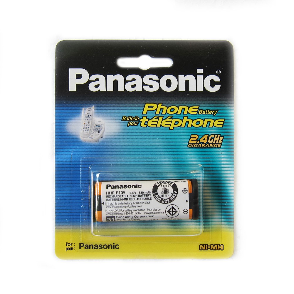 แบตเตอรี่ รุ่น HHR-P105 (TYPE 31) สำหรับโทรศัพท์ไร้สายพานาโซนิค Panasonic Cordless Phone Battery HHR-P105A/1B