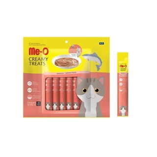 [ขายดี]ขนมแมวเลีย มีโอ ขนาด15 กรัม x 20 ซอง (1 แพค)/ Me-O Creamy Treats 15gx20 sachets (1 pack)