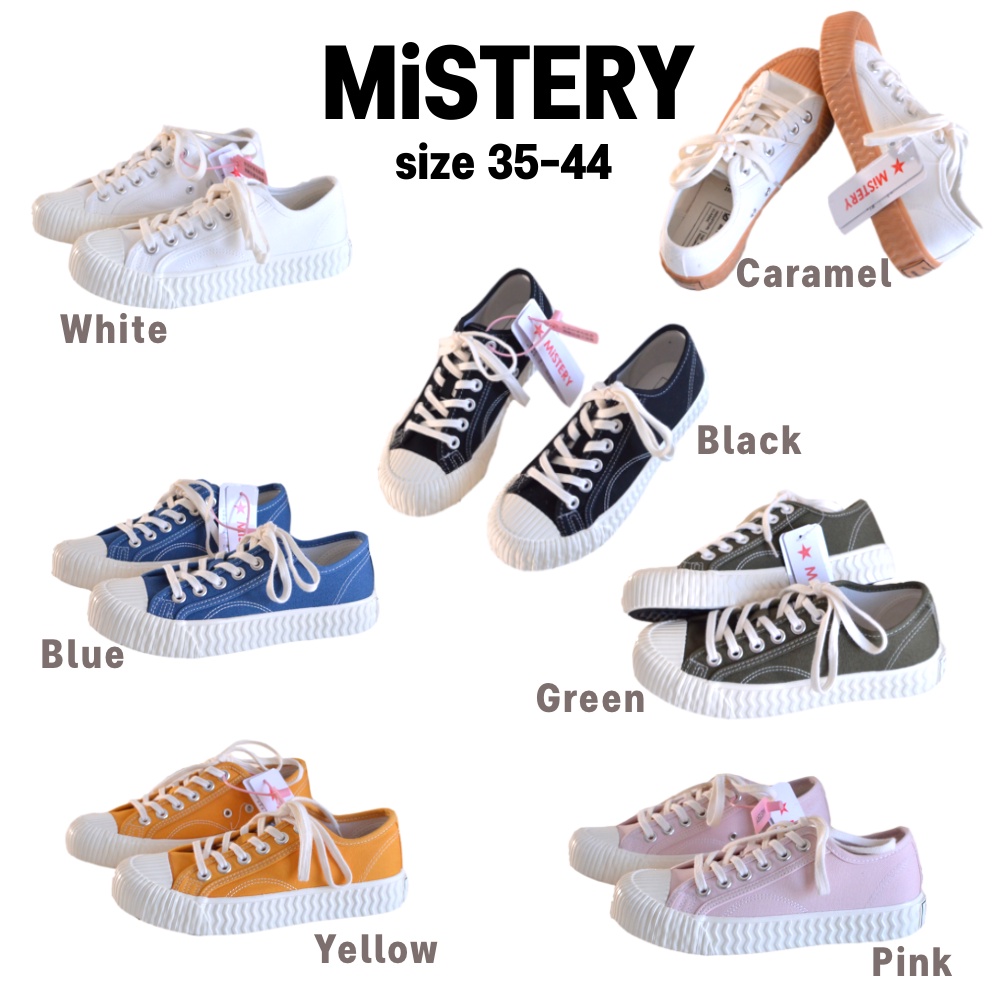 (พร้อมส่ง 🇹🇭) รองเท้าผ้าใบ Mistery Sneakers unisex 35-44