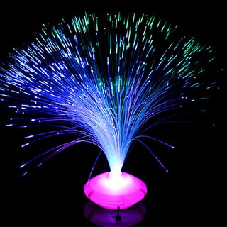เปลี่ยนสีไฟ LED ไฟเบอร์ออปติกไนท์ไลท์หน้าแรกสีสันปาร์ตี้