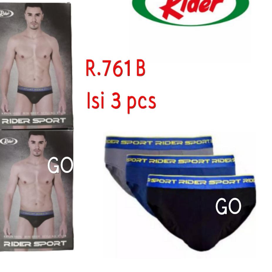 DIRECT ATC.. กางเกงชั้นในชาย ago Rider Sport R762B1 เนื้อหา 3 ชิ้นกล่อง 3in 1 CD Rider Best Selle