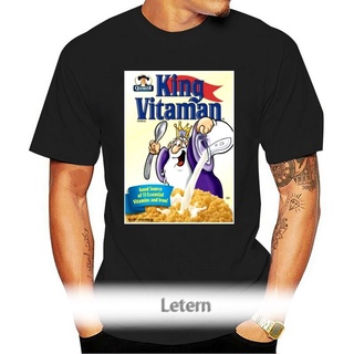 เสื้อยืด พิมพ์ลาย King Vitamin Retro 80S Cereal แฟชั่นสําหรับผู้ชาย และผู้หญิงสามารถปรับแต่งได้