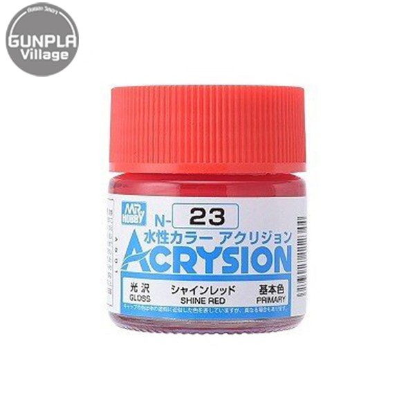 Mr.Hobby MR.ACRYSION COLOR N-23 SHINE RED 4973028112344 (สี)